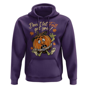 Funny Fall Physical Therapy Hoodie Don't Let Fall Get You Pumpkin Safety Belt Maple Leaf TS11 Purple Print Your Wear