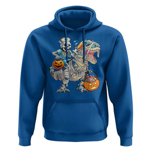 Funny Halloween Nurse Hoodie Skeleton Nurse Riding Mummy Dinosaur Pumpkin Candy TS11 Royal Blue Print Your Wear