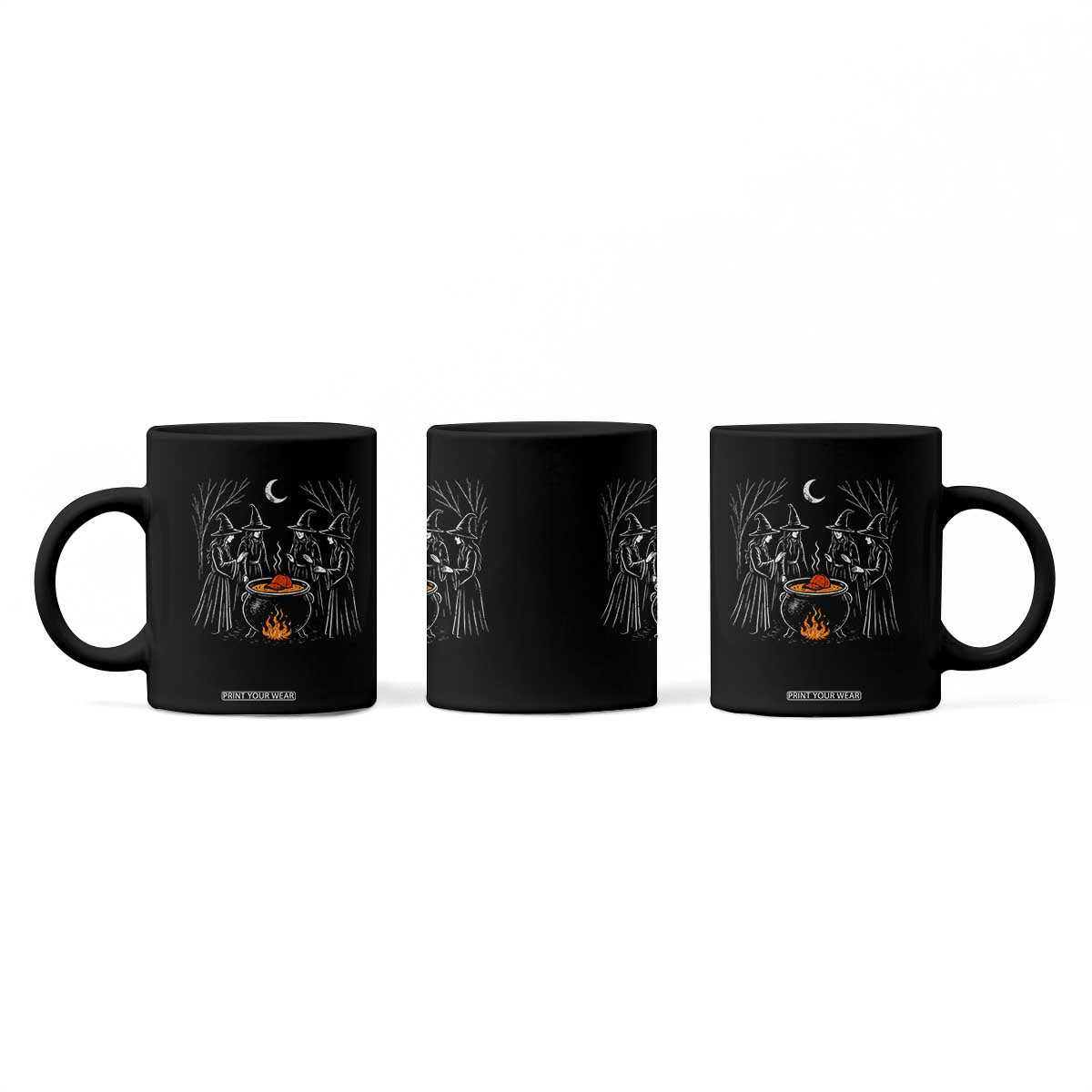 Funny Halloween Witch Spooky Season Orange Cauldron Coffee Mug TS11 Print Your Wear