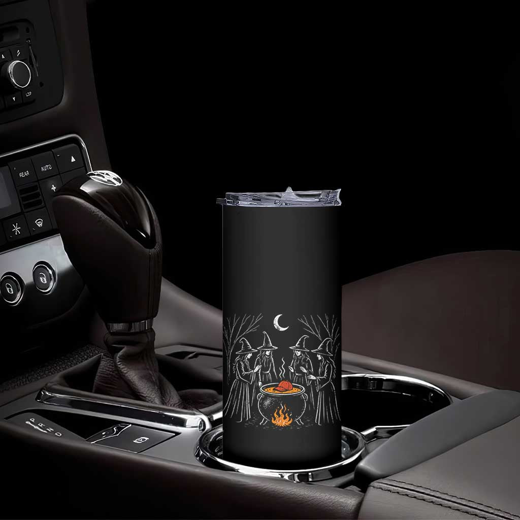 Funny Halloween Witch Spooky Season Orange Cauldron Skinny Tumbler TS11 Print Your Wear