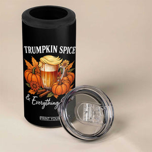 Funny Fall Season Trump 4 in 1 Can Cooler Tumbler Trumpkin Spice And Everything Nice Pumpkin TS11 Print Your Wear