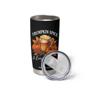 Funny Fall Season Trump Tumbler Cup Trumpkin Spice And Everything Nice Pumpkin TS11 Print Your Wear
