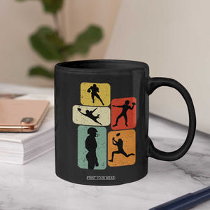 American Football Player Retro Vintage Sport Lover Coffee Mug - Print Your Wear