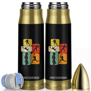 American Football Player Retro Vintage Sport Lover Bullet Tumbler TS11 Black Print Your Wear