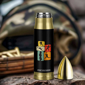 American Football Player Retro Vintage Sport Lover Bullet Tumbler - Print Your Wear