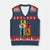 American Football Player Retro Vintage Sport Lover V-Neck Knit Sweater Vest - Print Your Wear