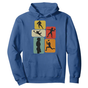 American Football Player Retro Vintage Sport Lover Hoodie TS11 Royal Blue Print Your Wear