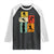 American Football Player Retro Vintage Sport Lover Raglan Shirt - Print Your Wear