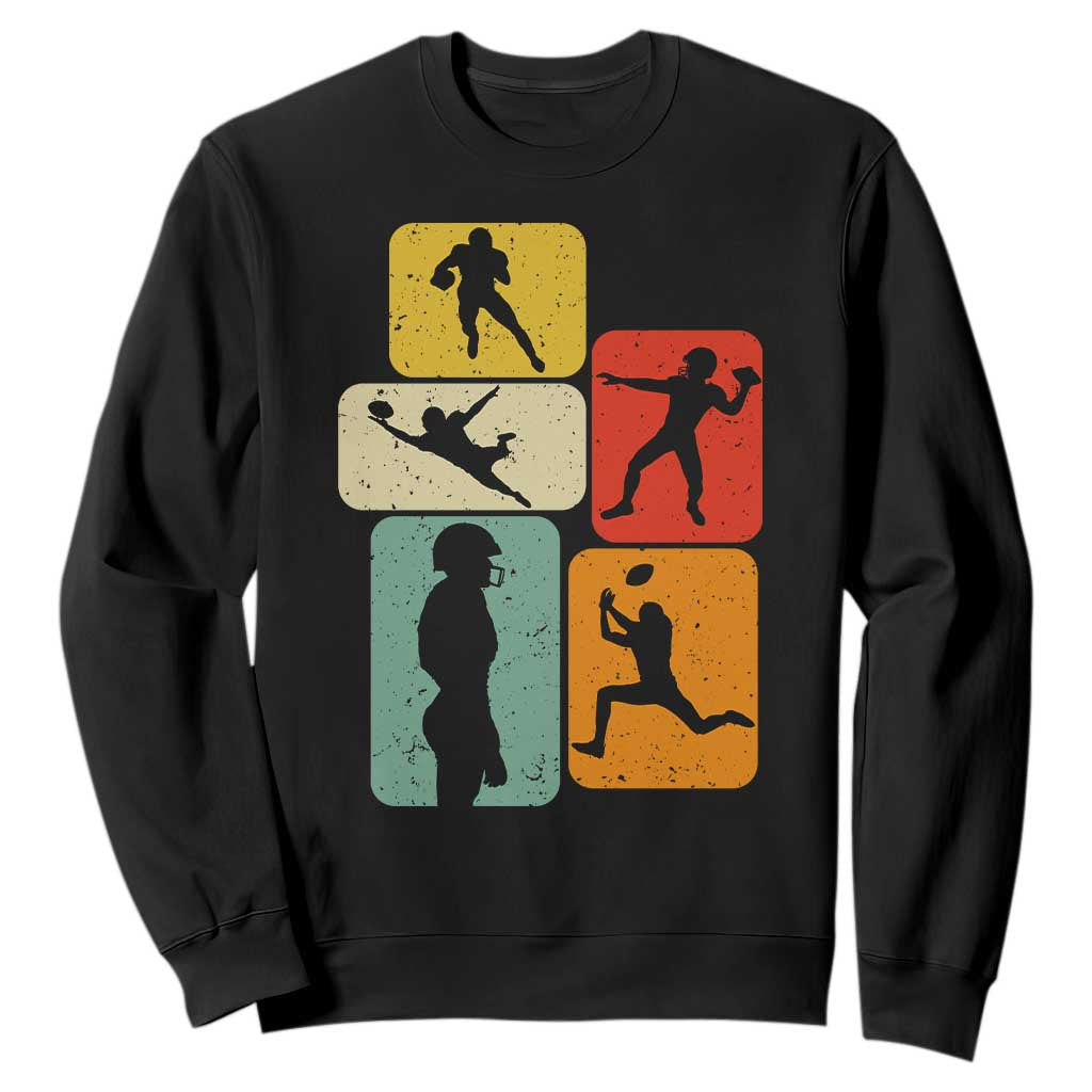 American Football Player Retro Vintage Sport Lover Sweatshirt - Print Your Wear