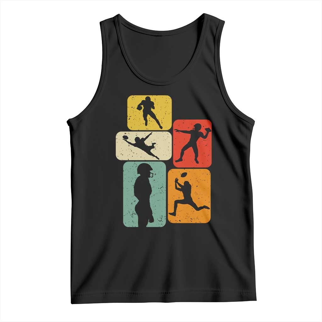 American Football Player Retro Vintage Sport Lover Tank Top TS11 Black Print Your Wear