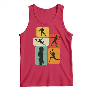 American Football Player Retro Vintage Sport Lover Tank Top - Print Your Wear