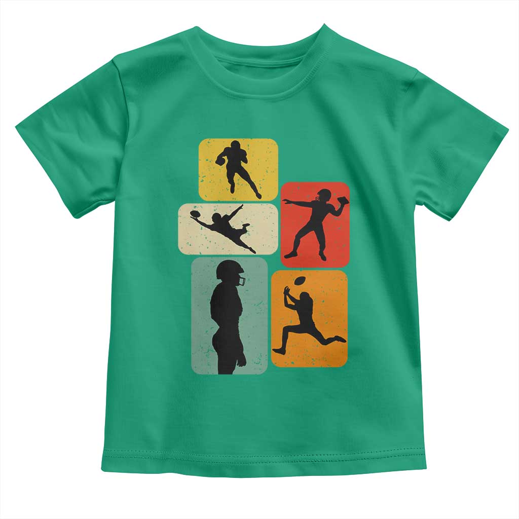 American Football Player Retro Vintage Sport Lover Toddler T Shirt TS11 Irish Green Print Your Wear