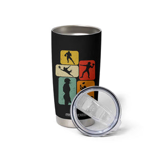 American Football Player Retro Vintage Sport Lover Tumbler Cup - Print Your Wear