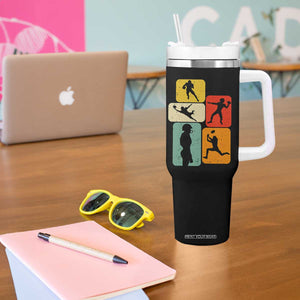 American Football Player Retro Vintage Sport Lover Tumbler With Handle - Print Your Wear