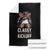 Funny Classy Until Kickoff Throw Blanket American Football Game Day Messy Bun - Print Your Wear