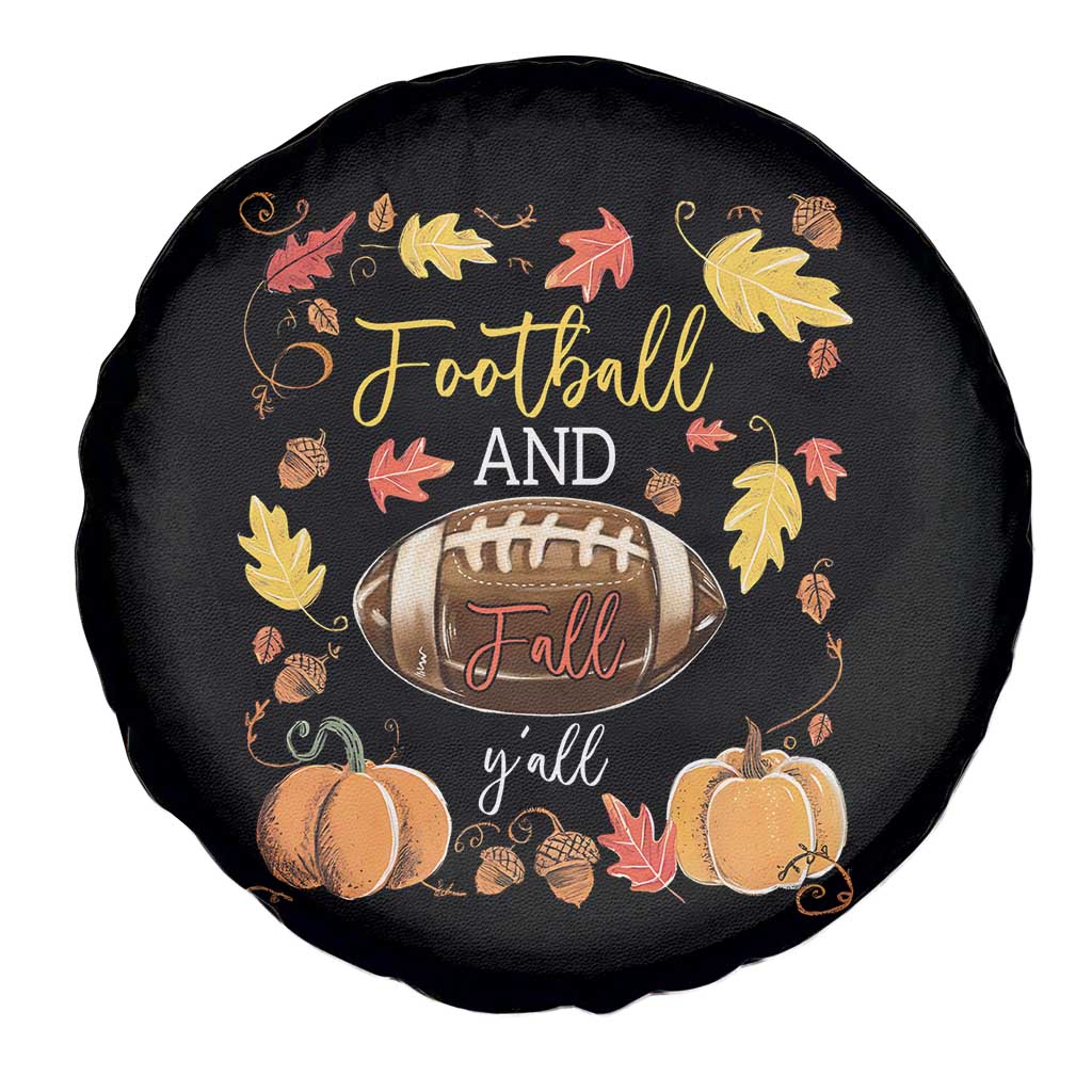 Football And Fall Yall Spare Tire Cover Fall Season American Football TS11 Print Your Wear