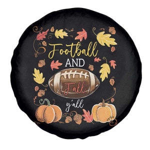 Football And Fall Yall Spare Tire Cover Fall Season American Football - Print Your Wear