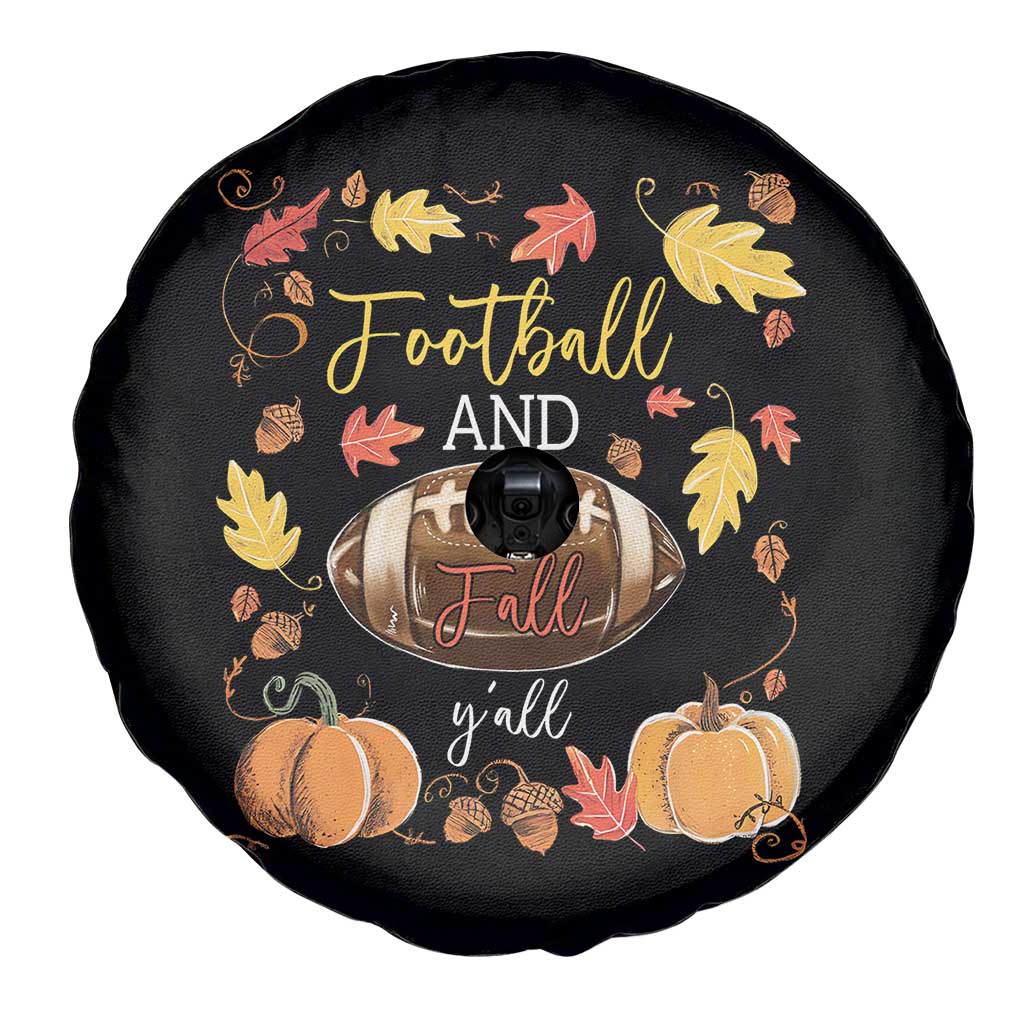 Football And Fall Yall Spare Tire Cover Fall Season American Football TS11 Print Your Wear