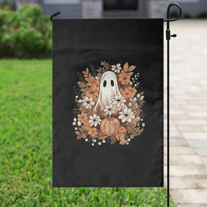 Halloween Ghost Garden Flag Vintage Floral Pumpkin Glitter Print TS11 Print Your Wear