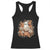 Halloween Ghost Racerback Tank Top Vintage Floral Pumpkin Glitter Print TS11 Black Print Your Wear