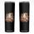 Halloween Ghost Skinny Tumbler Vintage Floral Pumpkin Glitter Print TS11 Black Print Your Wear
