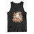 Halloween Ghost Tank Top Vintage Floral Pumpkin Glitter Print TS11 Black Print Your Wear