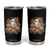 Halloween Ghost Tumbler Cup Vintage Floral Pumpkin Glitter Print TS11 Black Print Your Wear