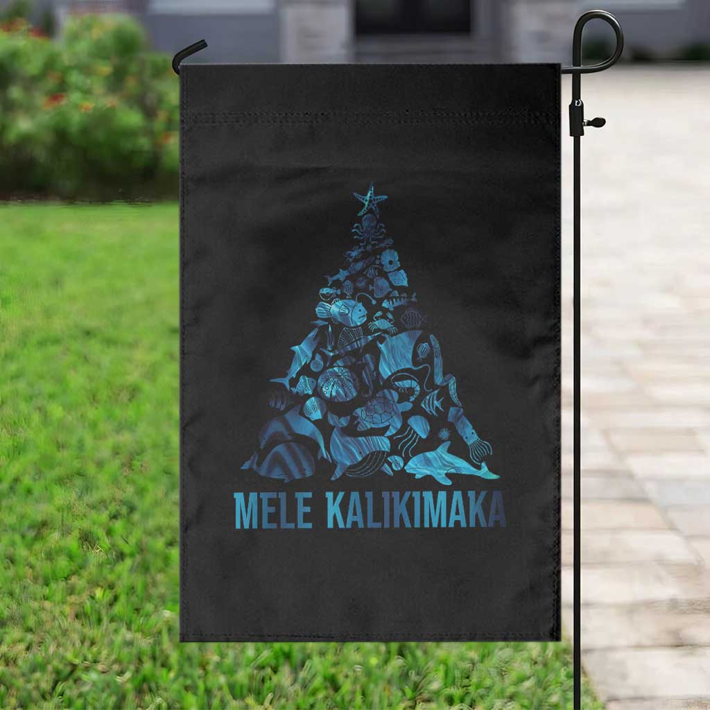 Christmas In Hawaii Garden Flag Mele Kalikimala Sea Animals Xmas Tree TS11 Print Your Wear