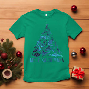 Christmas In Hawaii T Shirt Mele Kalikimala Sea Animals Xmas Tree TS11 Irish Green Print Your Wear