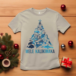 Christmas In Hawaii T Shirt Mele Kalikimala Sea Animals Xmas Tree TS11 Sand Print Your Wear