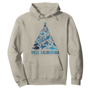 Christmas In Hawaii Hoodie Mele Kalikimala Sea Animals Xmas Tree TS11 Sand Print Your Wear