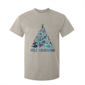 Christmas In Hawaii T Shirt For Kid Mele Kalikimala Sea Animals Xmas Tree TS11 Sand Print Your Wear