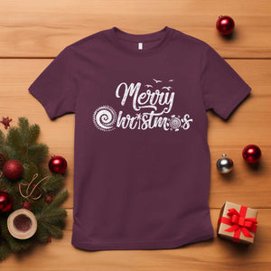 Christmas In Hawaii T Shirt Merry Christmas Hawaiian Symbols TS11 Maroon Print Your Wear