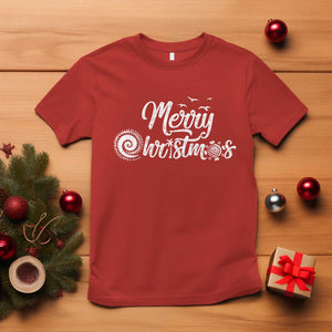 Christmas In Hawaii T Shirt Merry Christmas Hawaiian Symbols TS11 Red Print Your Wear