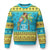 Xmas In Hawaii Ugly Christmas Sweater Deck The Palms Santa Hula Girl Tiki TS11 Hawaii Print Your Wear