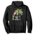 Christmas In Hawaii Hoodie Deck The Palms Santa Hula Girl Tiki TS11 Black Print Your Wear