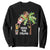Christmas In Hawaii Sweatshirt Deck The Palms Santa Hula Girl Tiki TS11 Black Print Your Wear