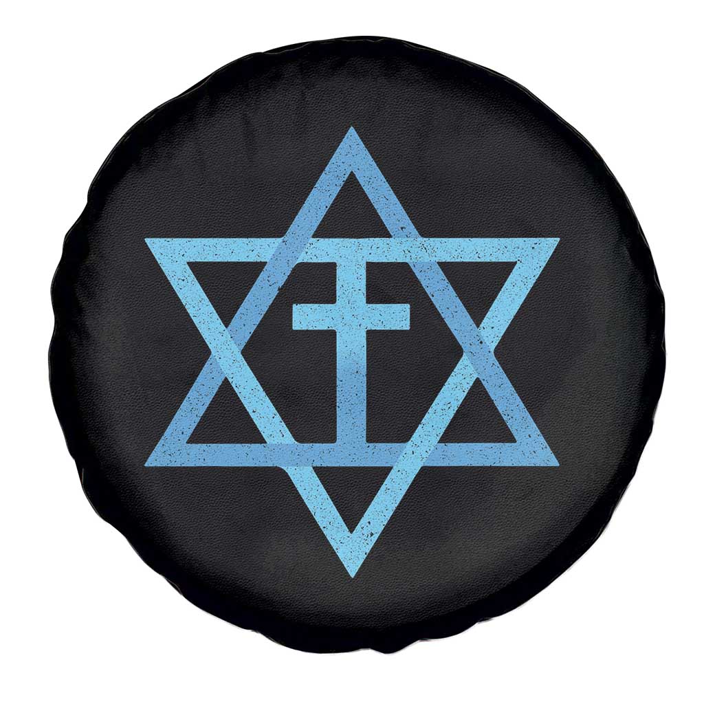 Messianic Cross Star of David Yeshua Jesus Spare Tire Cover TS11 Print Your Wear