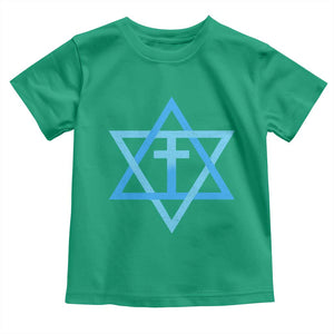 Messianic Cross Star of David Yeshua Jesus Toddler T Shirt TS11 Irish Green Print Your Wear