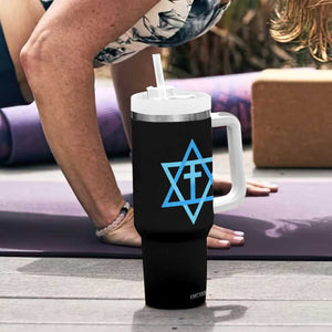 Messianic Cross Star of David Yeshua Jesus Tumbler With Handle TS11 Print Your Wear