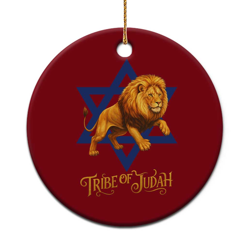 Tribe Of Judah Ceramic Ornament Bible History Hebrew Christ Israelite Lion TS11 1pc Red Print Your Wear
