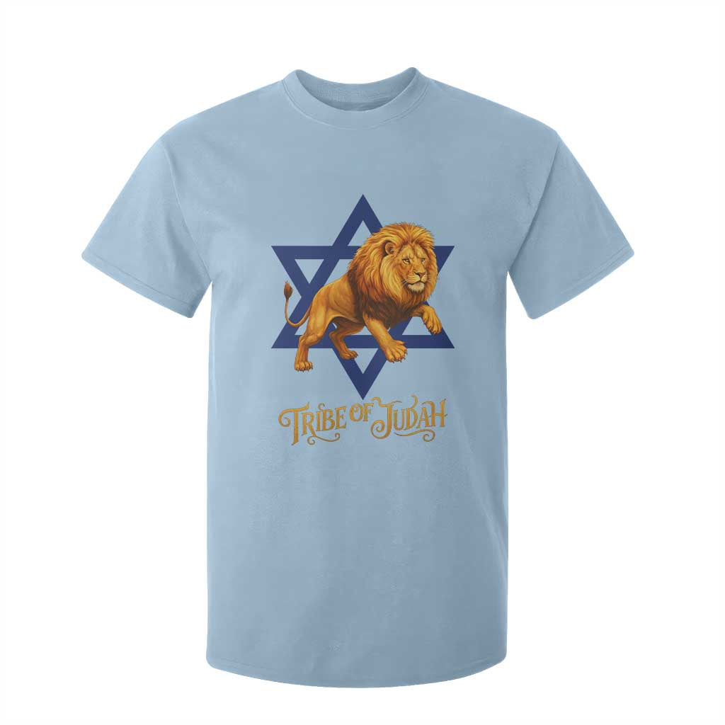 Tribe Of Judah T Shirt For Kid Bible History Hebrew Christ Israelite Lion TS11 Light Blue Print Your Wear