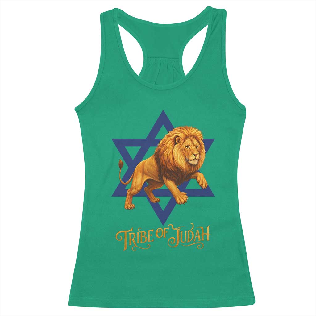 Tribe Of Judah Racerback Tank Top Bible History Hebrew Christ Israelite Lion TS11 Irish Green Print Your Wear