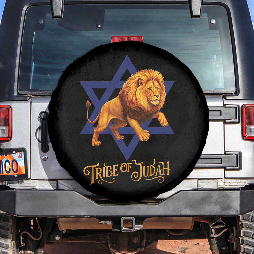 Tribe Of Judah Spare Tire Cover Bible History Hebrew Christ Israelite Lion TS11 No hole Black Print Your Wear
