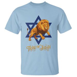 Tribe Of Judah T Shirt Bible History Hebrew Christ Israelite Lion TS11 Light Blue Print Your Wear