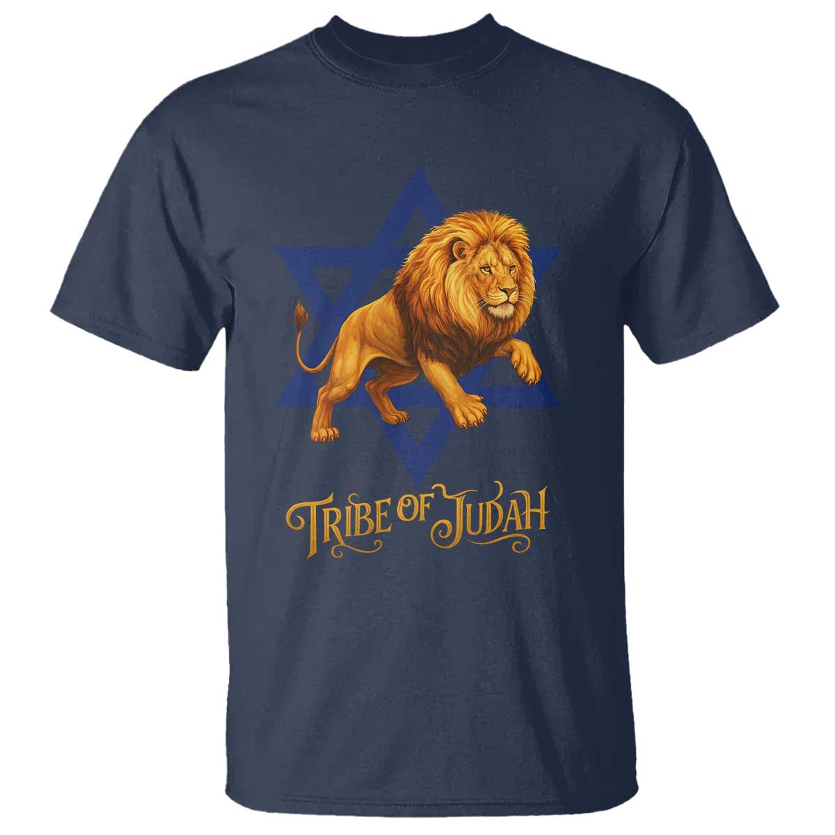 Tribe Of Judah T Shirt Bible History Hebrew Christ Israelite Lion TS11 Navy Print Your Wear