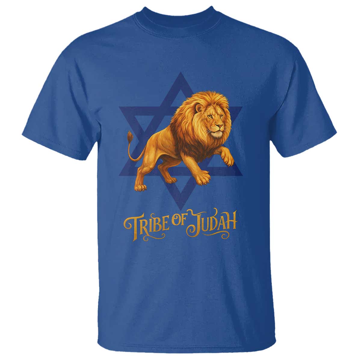 Tribe Of Judah T Shirt Bible History Hebrew Christ Israelite Lion TS11 Royal Blue Print Your Wear