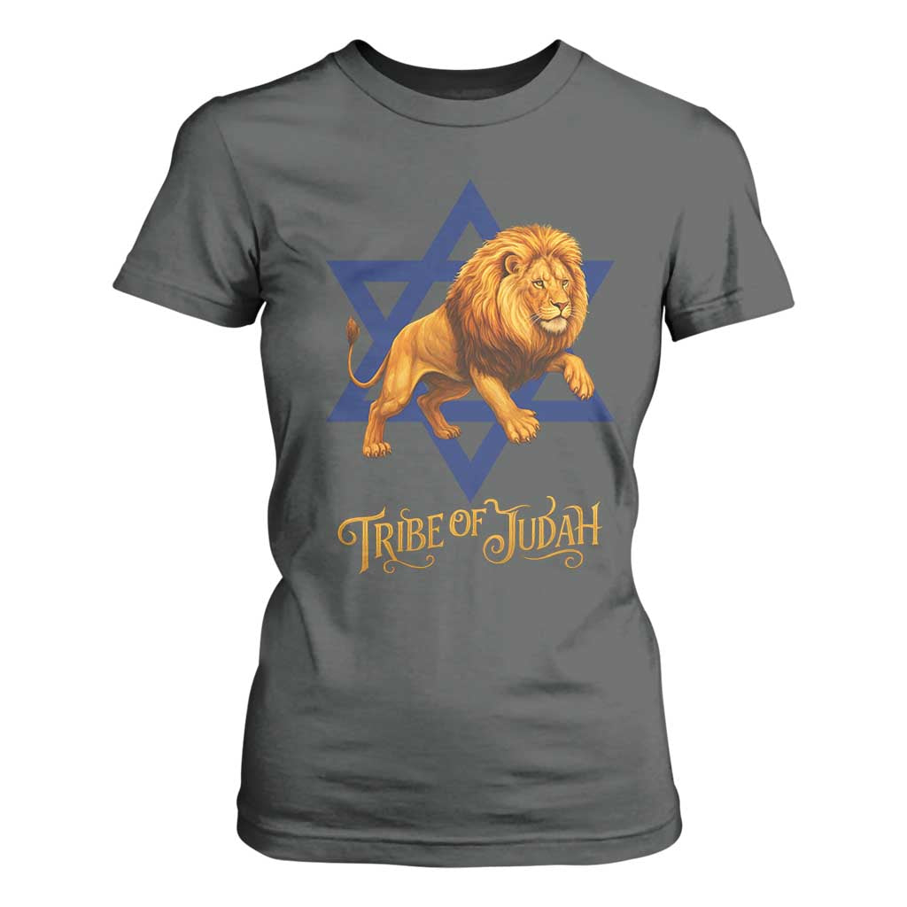 Tribe Of Judah T Shirt For Women Bible History Hebrew Christ Israelite Lion TS11 Dark Heather Print Your Wear