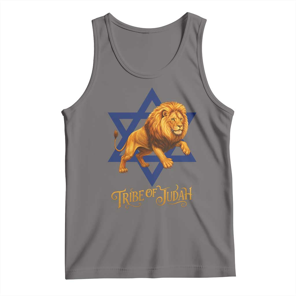 Tribe Of Judah Tank Top Bible History Hebrew Christ Israelite Lion TS11 Deep Heather Print Your Wear