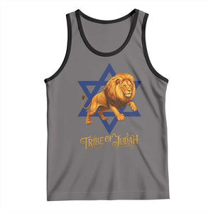 Tribe Of Judah Tank Top Bible History Hebrew Christ Israelite Lion TS11 Deep Heather Black Print Your Wear